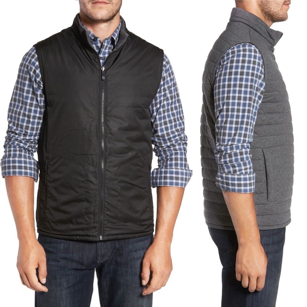 Robert Barakett Gallagher Reversible Vest Sportswear Black Grey Men's 3XL - Picture 16 of 17